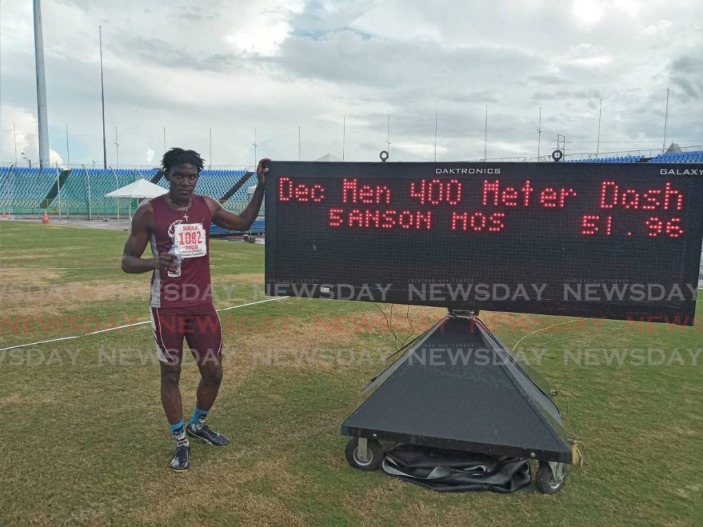 Tobago's Anson Moses stands alone in the decathlon at Pan Am Prep meet