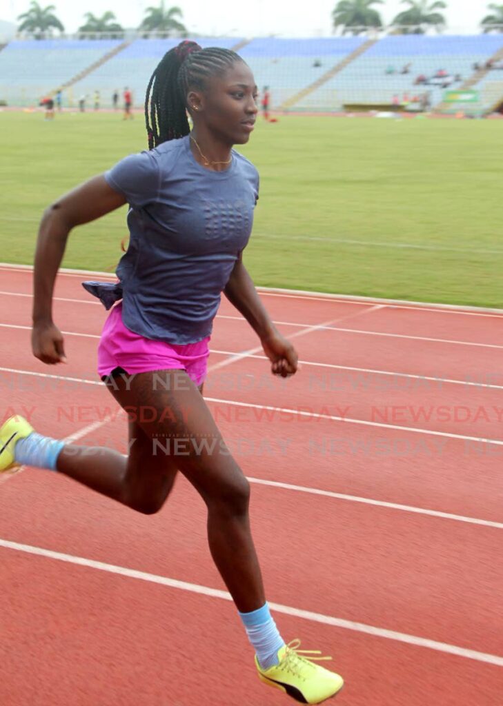 National Open Championships : Saniqua Bascombe sprinter training