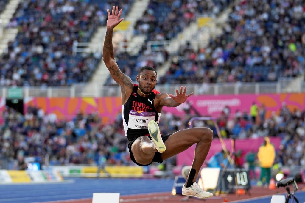 Commonwealth Games Birmingham UK : Andwuelle Wright long jump final
