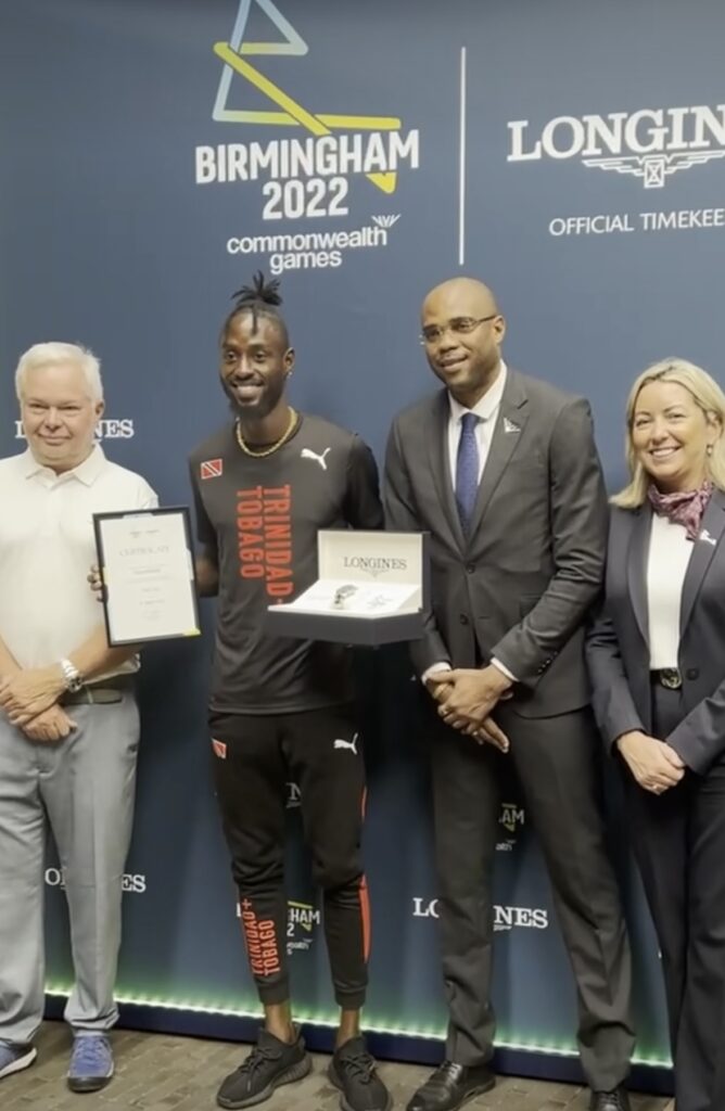 Jereem awarded for breaking 200m Commonwealth record