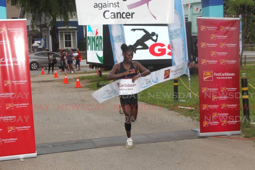 Cross Country & Road Race : Aniqah Bailey wins CIBC First Caribbean Run for the Cure 5k, Queen's Park Savannah, POS